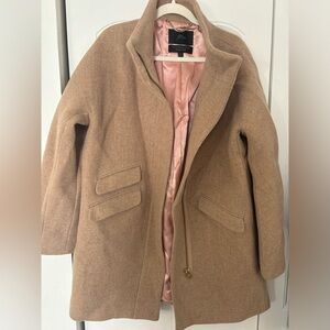 Jcrew cocoon coat beige